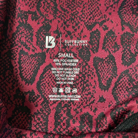 Buffbunny red and black snakeskin leggings size S - Picture 4 of 4